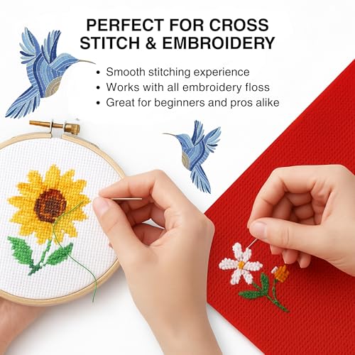 6 PCS Colorful Aida 14 Count Cross Stitch Fabric Set – 12x18 Inch Multicolor Cotton Embroidery Material Fabric Premium Aida for Needlework Embroidery Cloth Kit for DIY Projects & Crafts - color: 6 Colors