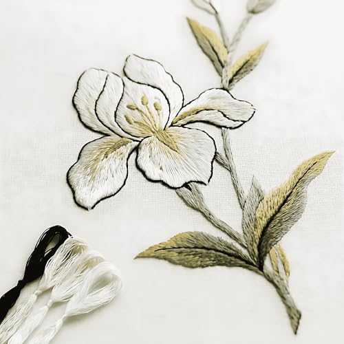 Natural 100% Silk Thread, Handmade Embroidery Thread Silk Floss 4 Colors 110m Each (88) - color: 88
