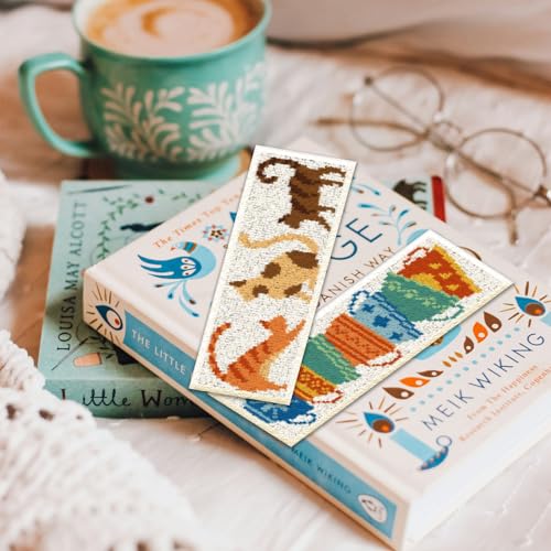 ORIGACH 6 Pack Cat Teacup Cross Stitch Kit, - style: Cat Teacup