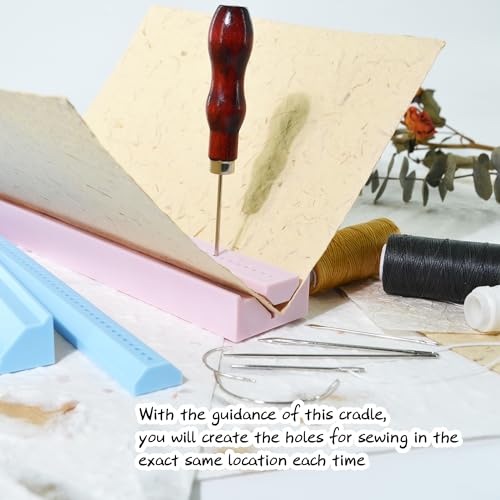 Signature Punching Tools for Bookbinding for DIY Notebook, Journals - color: Blue