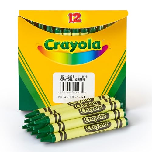 Crayola Crayons in Green, Bulk Crayons, 12 Count - color: Green
