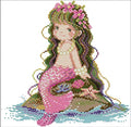 Howie's Needlepoint Cross Stitch Kits, 11CT Pre-Printed Pattern Needlepoint Kits, Full Range of Stamped Starter Kits (The Little Girl, 14.2 x 14.2 Inch) - color: The Little Girl