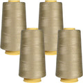 Superpunch SuperSew Polyester Thread, 4 Cones of 3000 m, Shade 2176 - color: Haystack Beige 2176