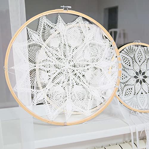 Caydo 3 Pieces 14/16/18Inch Large Round Embroidery Hoops Kit