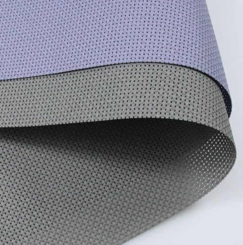 KCS 2 pc of 15" x 18"(38cmx45cm) 11 Count Cross Stitch Cotton Aida Cloth Needlework Fabric Box (Light Steel Grey+Medium Grey,11CT) - color: Light Steel Grey+medium Grey, size: 11CT