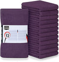 Utopia Towels Kitchen Bar Mops, Pack of 12, 16x19 in, 100% Cotton, Plum - color: Plum, size: 12 Pack