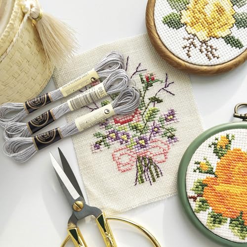 3 Skeins Metallic Embroidery Floss, Glitter Embroidery Thread String, Polyester Cross-Stitch Threads for Hand Embroidery, String Art, DIY Bracelet- Silver - color: Silver