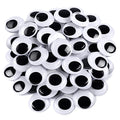 FEBSNOW 200Pcs 35mm Googly Wiggle Eyes Self Adhesive for DIY Crafts - size: 35mm