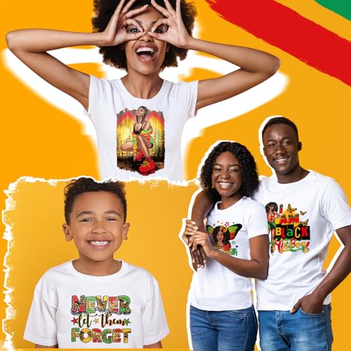 Tellingyou 36 Sheets Juneteenth Iron on Transfer Juneteenth Month Patches Dtf Ready to Press Vinyl Red Green Black Iron on Patch Embroidered for T Shirt Jacket Pillow Covers Backpack Hoodies DIY Decor - style: Black History Month