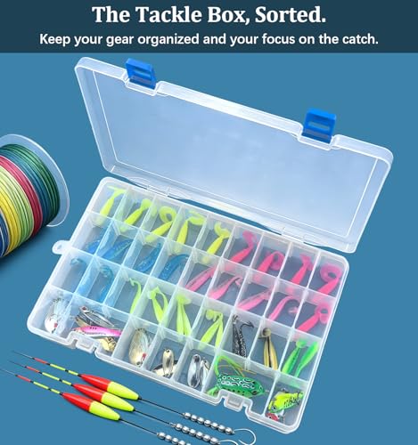 Qualsen Bead Organizer Box with Adjustable Dividers, 34 Girds, 2 Pack - size: 34 Gird-2pcs