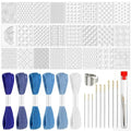 41Pcs Sashiko Stencil Kit for for Hand Quilting and Embroidery