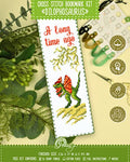 Povitrulya Dinosaur Counted Cross Stitch Kit Dilophosaurus - DIY Bookmark Set for Hand Embroidery - color: Dilophosaurus
