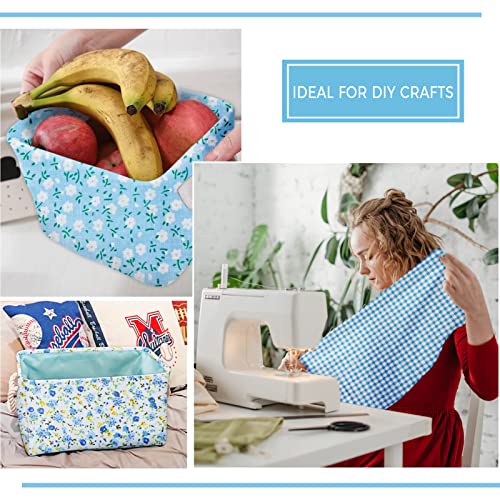 Aubliss 8pcs Fat Quarter Fabric Bundles (100% Cotton - 20'' x 20'') - color: Blue