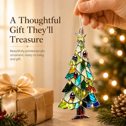 Christmas Ornaments 2026, Acrylic Christmas Tree Ornaments Christmas Lovers - color: Xmas Tree