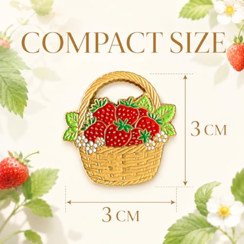HENYANMHXH Needle Minder Magnet, Cute Magnetic Needle Holder, Strawberry - color: Strawberry Basket