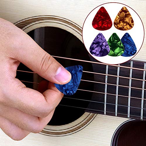 AUGSUN 30pcs Silicone Guitar Finger Guards 5 Sizes Fingertip Protectors