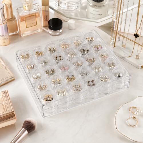 BigOtters Bead Organizer, 30 Grids Diamond Painting Storage Containers - size: 6.3 X 5.3 X 1.4inch