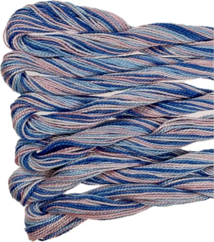 KCS 162 Yards(150 Meters) Mercerized Pearl Cotton Crochet Needlepoint Thread,Size 5 (4214, 6 skeins) - color: 4214