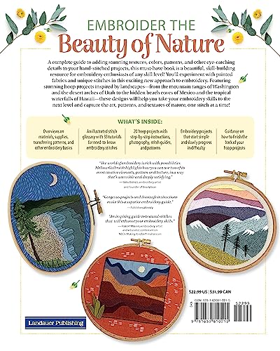 How to Embroider Texture and Pattern: 20 Designs that Celebrate Pattern, Color, and Pop-Up Stitching (Landauer) Step-by-Step Instructions, Illustrated Stitch Guide, Easy-to-Follow Tutorials, and More