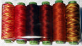 Sue Spargo Eleganza #8 Perle, Six 70yd Spools Polished Cotton for Embroidery (05 - Harvest)
