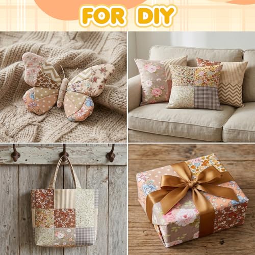 42 Pack Charm Pack Fabric 5 Inch Squares PreCut Quilting Squares Multicolor Charm Packs for Quilting 5 Inch (Floral Style)