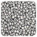 4mm Seed Bracelet Beads for Jewelry Making, 1000 Pcs Pony Beads Bulk for DIY Bracelet Earring Necklace Craft Supplies (Silver Gray) - color: Silver Gray
