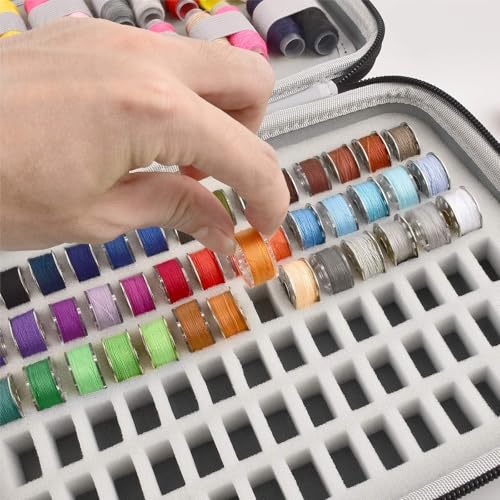 GWCASE 84-Bobbin Thread Organizer Case for Brother for Janome for Singer