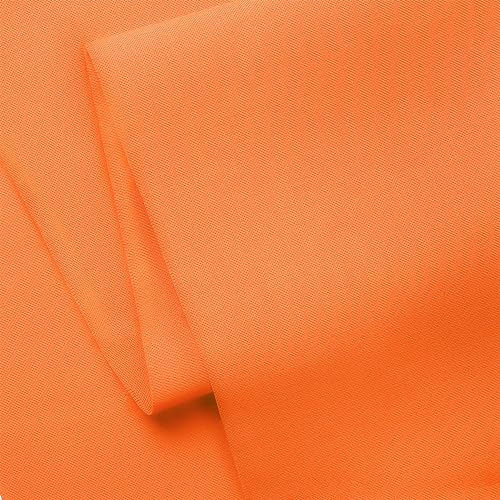 Craftido-19 Options-100% Cotton Fabric by The Yard in Solid Color 44”Wide by 3yd (9 ft) -Medium Weight 5.2 oz-Soft Cotton for Quilting, Sewing, Crafts, Binding, Backing and Lining - Orange - color: Orange