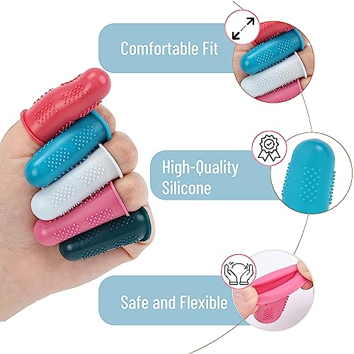 Mr. Pen- Hot Glue Gun Finger Protectors, 24 pcs, Silicone Finger Protectors - color: Morandi, size: 24 pcs
