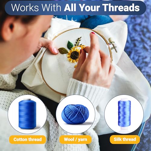 Thread Wax and Thread Conditioner - Contains Beeswax for Sewing and Gloss Threads Waxer. Magic Conditioner for Hand Sewing Embroidery. Hand Quilting Supplies to Strengthen and Reduce Knots - style: 1pk Beeswax