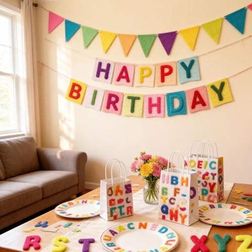 520Pcs Felt Letter Stickers, 1 Inch Alphabet for DIY Crafts
