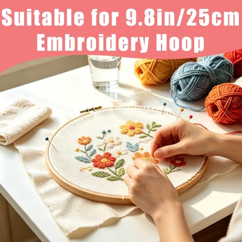 7 PCS Pre-Cut Punch Needle Fabric Tufting Cloth (11.8 x 11.8 Inch) - size: 11.8 x 11.8 Inch
