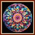Funxvoot Stamped Cross Stitch Kits Beginners Full Range of Embroidery Kits for Adults 11CT Embroidery Patterns Needlepoint Kits Printed Cross Stitch Kits - (Colorful Mandala 18x18 inchs) - color: Cross Stitch Kits 18