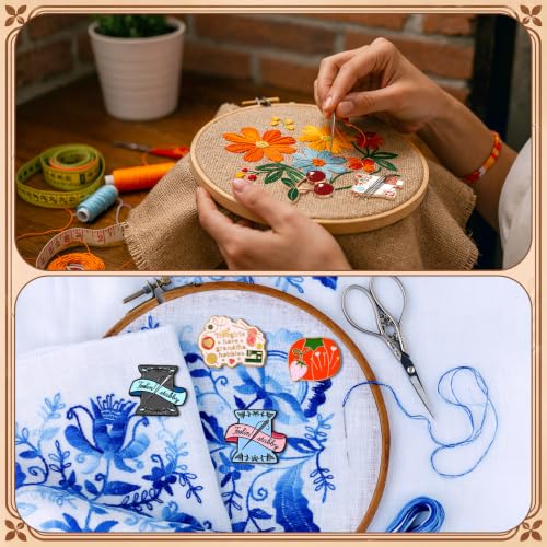 Wavyknot 10 Pcs Needle Minder Magnetic Needle Keeper for Cross Stitch - style: Cute