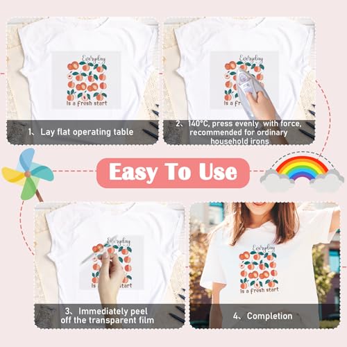 24 Pcs Flower Inspirational Flower DTF Transfers Ready to Press - style: Bohemian