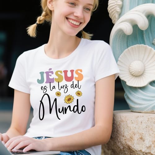 Spanish Bible Verse Iron on Transfers - 20Pcs Falueqg Dtf Transfers Ready to Press, Coloful Inspirational Saying Iron on Decal Patches, Cristianos Españoles Heat Stickers for DIY Tshirts Clothes - color: Spanish Bible Verse963
