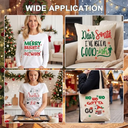 20Pcs Funny Christmas Iron on Transfer Dtf Transfers Ready to Press - color: Funny Christmas252