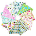 Craftido -25 Options- 100% Cotton Quilting Fabric Bundles 10pcs Fat Quarters 18”x21”-Medium Weight 5.2 oz- Soft Cotton for Quilting, Sewing Project, Patchwork, DIY Crafts - Spring - color: Spring