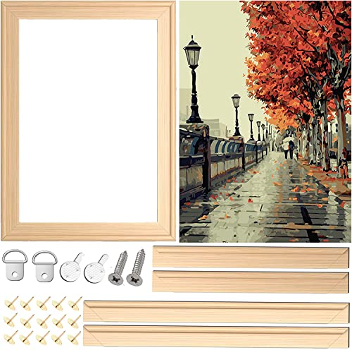 2 Pack 8"x 10" DIY Wood Canvas Stretcher Bars, Canvas Frames Kit-Easy to Assemble,Wooden Frames Kit for Oil Painting,Diamond Painting，Embroidery Stitch and Needlepoint Arts Supplies - color: 8"X10"