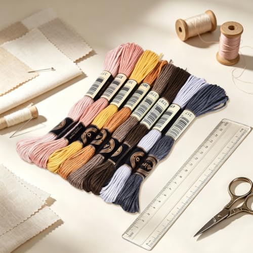 8 Skeins 70 Yards Colorful Friendship Bracelet String for Sewing - color: Gray Brown, size: 70 Yards