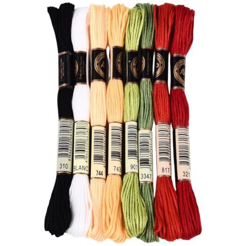 8 Skeins 70 Yards Christmas Embroidery Floss for Hand Sewing - color: Christmas Color, size: 70 Yards