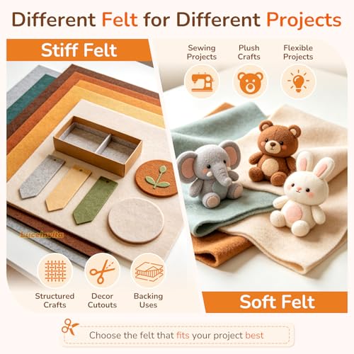 2mm Stiff Felt Sheets 12" X 12" (10 Pack, Light Heather Gray) - color: Light Heather Gray