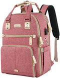SINVICKO Crochet Bag, Knitting Bag Backpack and Totes Organizer with USB Charging Port, Large Yarn Storage Tote Bag - color: Pink