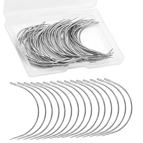 Curved Needles, 50 PCS Curved Sewing Needles, Curved Upholstery Needle - style: 50 PCS A