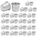 40Pcs Sewing Thimbles, Metal Sewing Quilting Thimbles, Silver Finger Protector for DIY Craft