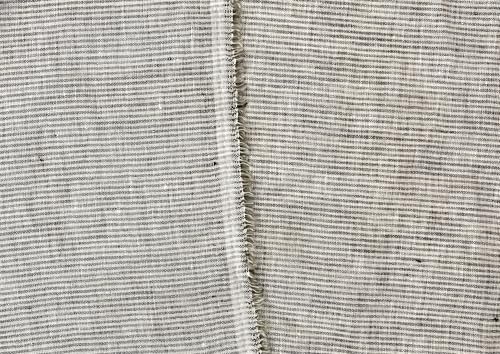 100% Linen Fabric – Lightweight Prewashed – Horizontal Stripe Patterns – Precut Style – Soft & Breathable – 52” Width – by The Linen Lab (Green & Beige 6377, 1 Yard pre Cut) - color: Green & Beige 6377, size: 1 yard pre cut
