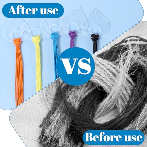 40PCS Acrylic Embroidery Floss Drop, Teardrop Acrylic Bobbins, Floss Drops Cross Stitch, Clear Embroidery Thread Organizers, Cross Stitch Tread Bobbins for DIY Craft Sewing Thread Storage