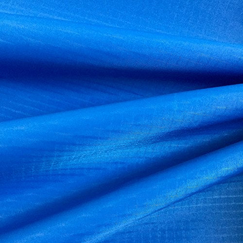 emma kites Azure Blue Ripstop Nylon Fabric 40 Denier, Precut Piece 1-Yard: 60"x36", Ultra-Light Airtight Water Resistant Tear Proof, for Kite Flag Stuff Sack Bag Inflatable Windsock Pack Cover - color: #11 Azure Blue, size: Precut 1-Yard