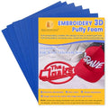 New brothread 6PCS Embroidery Puffy Foam 3MM - Navy Blue - color: 6×navy blue