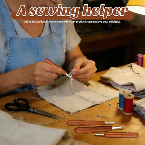 ZMAAGG Seam Rippers for Sewing, Hangable Wooden Handle, 2 PCS - color: Hanging Handle
